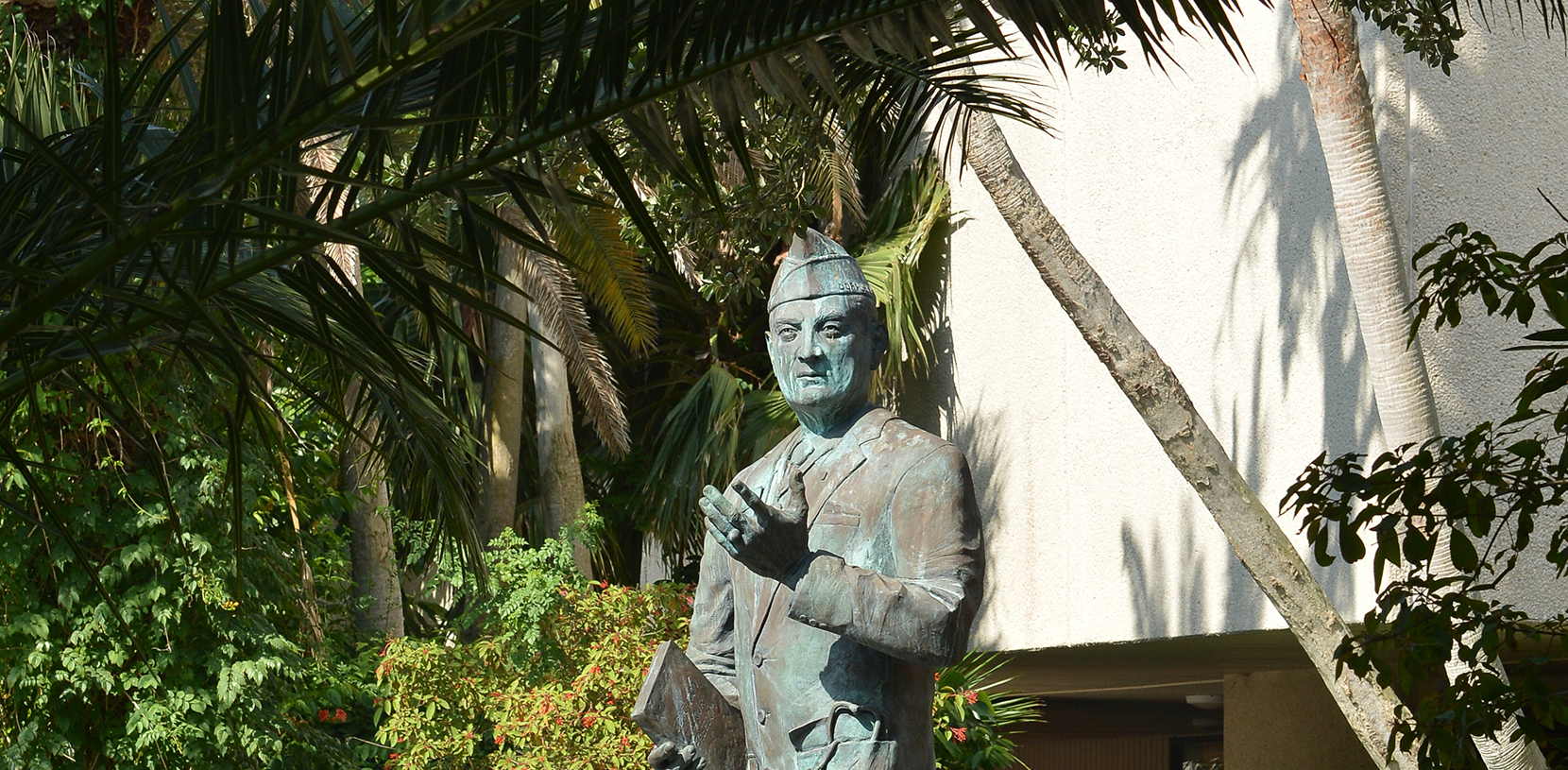 statue on campus